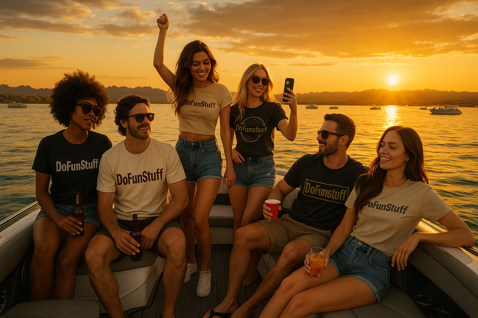 love it but some of the shirts are spelt the wrong way. its "DoFunStuff" and makesure they are all wearing diffferent logos/designs but same brand "DoFunStuff"